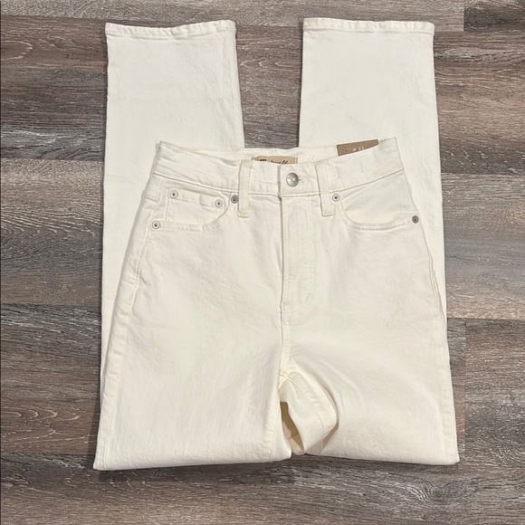 Madewell Denim - Madewell Cream High Rise Jeans